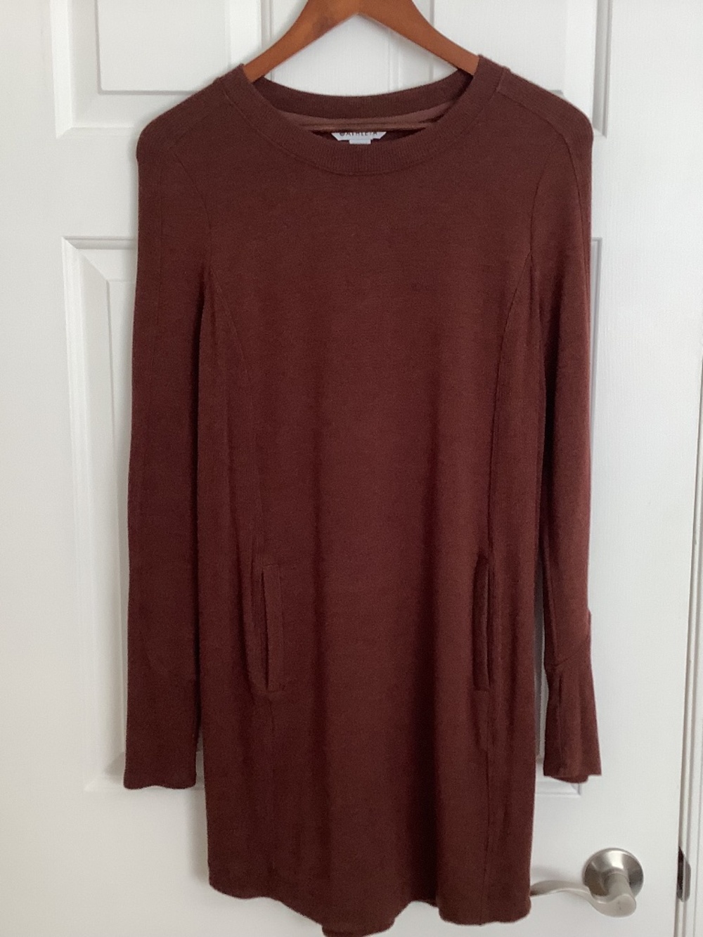 Athleta Brown Sweater Dress with pockets!